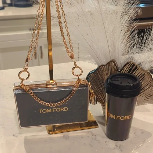 Tom Ford Paper Shopping Bag Transformed Novelty Clutch And cup